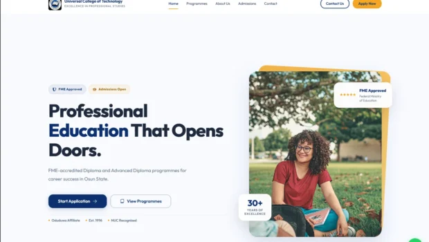 Universal College of Technology – Higher Institution Admissions Portal