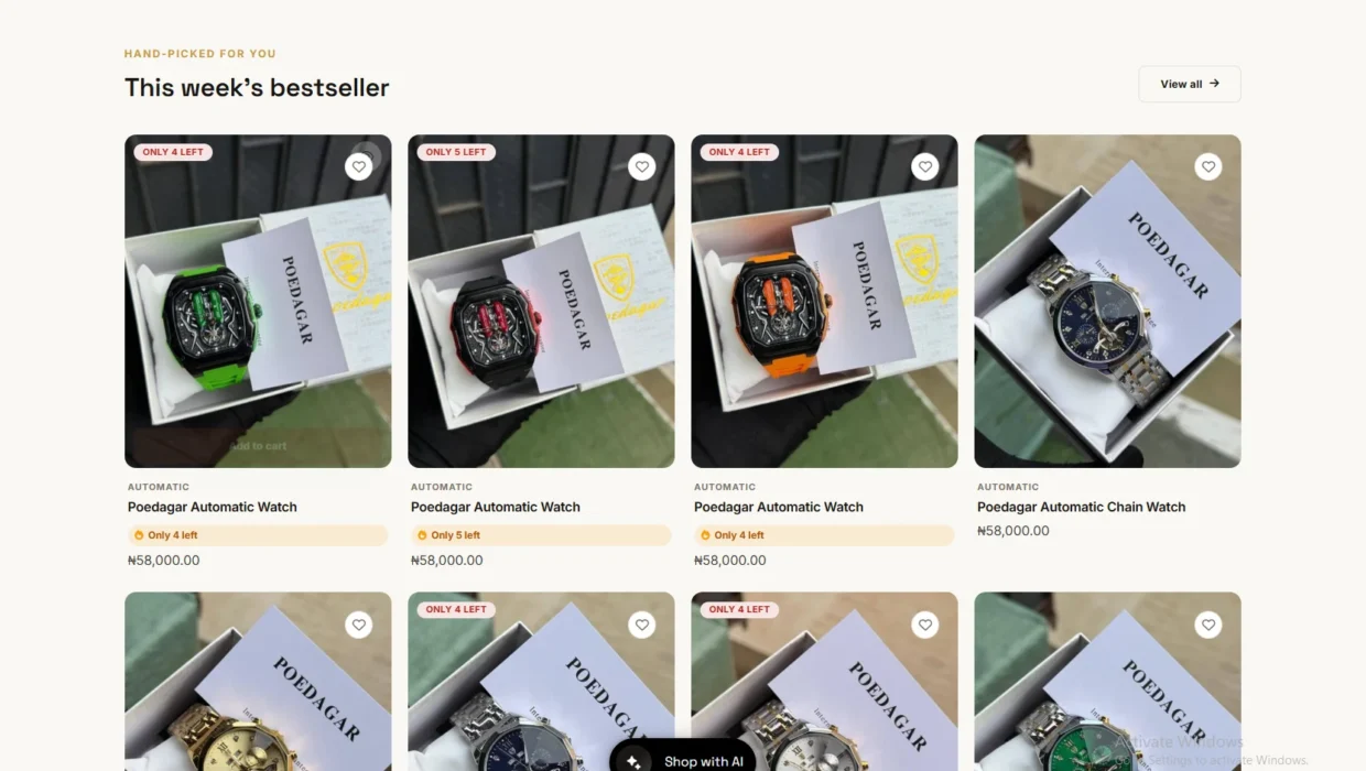 Custom WordPress E-Commerce Store Theme & AI Chatbot — screen 2