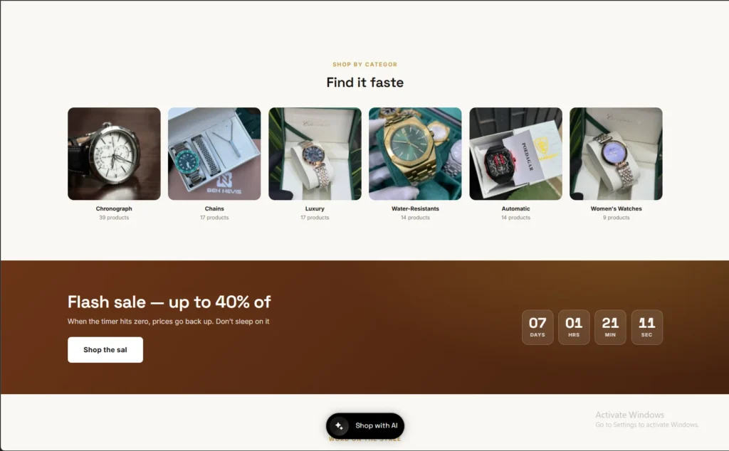 Custom WordPress E-Commerce Store Theme & AI Chatbot