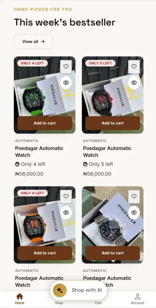Custom WordPress E-Commerce Store Theme & AI Chatbot