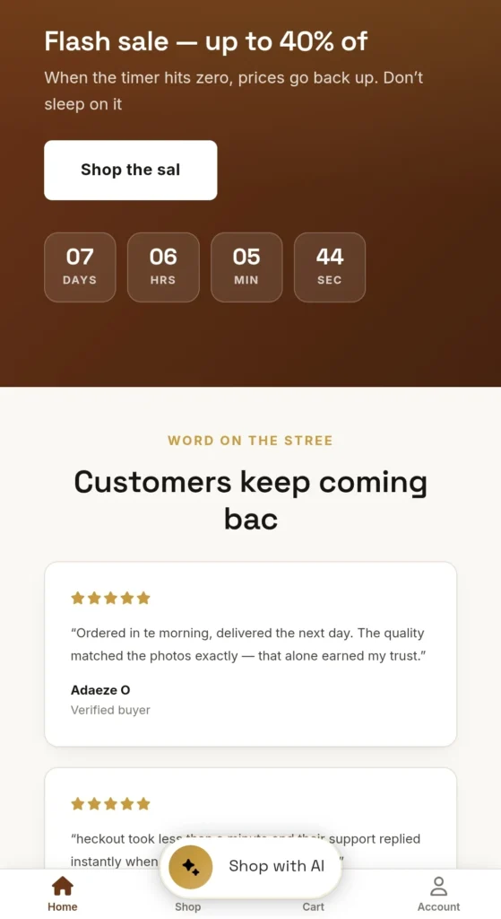 Custom WordPress E-Commerce Store Theme & AI Chatbot