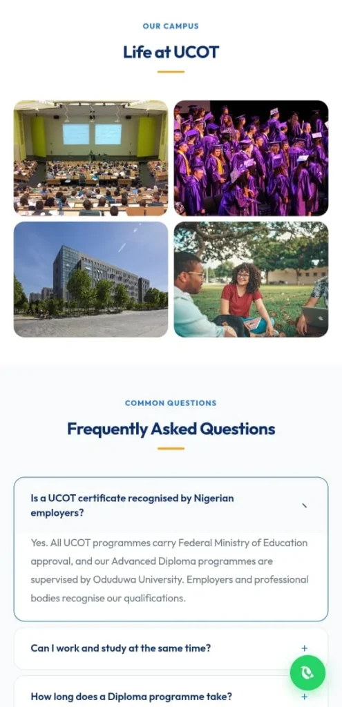 Universal College of Technology – Higher Institution Admissions Portal